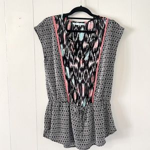 Maurices Baby Doll Semi-Sheer Cap Sleeve Blouse